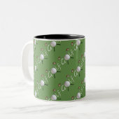 Tasse 2 Couleurs Musique de golf (Devant gauche)
