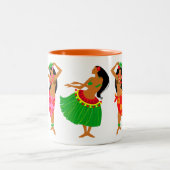 Tasse 2 Couleurs Musique de Hula (Centre)