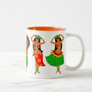 Tasse 2 Couleurs Musique de Hula