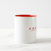 Tasse 2 Couleurs Musique de la liberté (Centre)