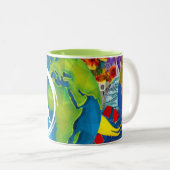 Tasse 2 Couleurs Musique de la paix mondiale (Devant droit)