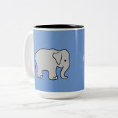 Tasse 2 Couleurs Musique de l'ambassadeur éléphant (Devant gauche)