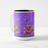 Tasse 2 Couleurs Musique de Noël (Devant gauche)