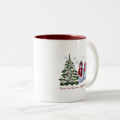 Tasse 2 Couleurs Musique de Noël (Devant droit)