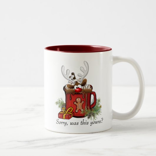Tasse 2 Couleurs Musique de Noël (Droit)