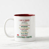 Tasse 2 Couleurs Musique de Noël (Gauche)