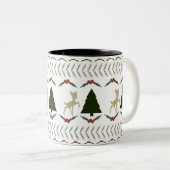 Tasse 2 Couleurs Musique de Noël (Devant droit)