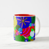Tasse 2 Couleurs Musique de Noël (Devant droit)
