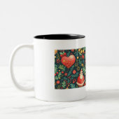 Tasse 2 Couleurs Musique de Noël (Gauche)