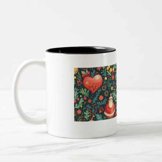 Tasse 2 Couleurs Musique de Noël (Gauche)