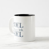 Tasse 2 Couleurs Musique de Noël (Devant gauche)