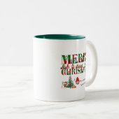 Tasse 2 Couleurs Musique de Noël (Devant droit)