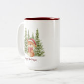 Tasse 2 Couleurs Musique de Noël (Devant gauche)