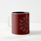 Tasse 2 Couleurs Musique de Noël (Devant gauche)