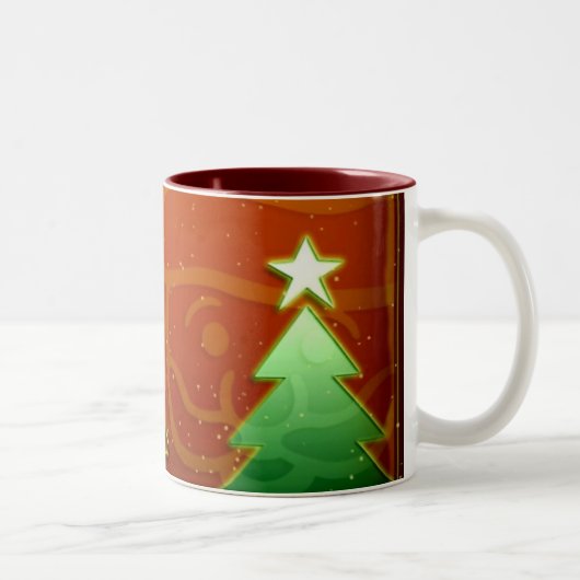 Tasse 2 Couleurs Musique de Noël (Droit)