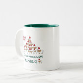 Tasse 2 Couleurs Musique de Noël (Devant gauche)