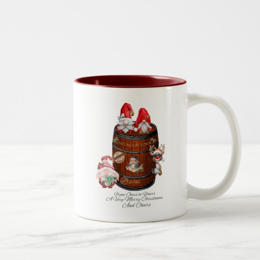 Tasse 2 Couleurs Musique de Noël (Droit)