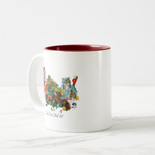 Tasse 2 Couleurs Musique de Noël (Devant gauche)
