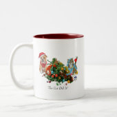 Tasse 2 Couleurs Musique de Noël (Gauche)