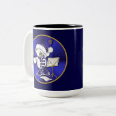 Tasse 2 Couleurs Musique de Noël de l'ours (Devant gauche)