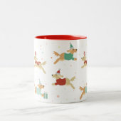 Tasse 2 Couleurs Musique de Noël d'or (Centre)