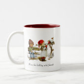 Tasse 2 Couleurs Musique de Noël/hiver (Gauche)