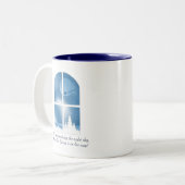 Tasse 2 Couleurs Musique de Noël/hiver (Devant gauche)