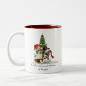 Tasse 2 Couleurs Musique de Noël/hiver (Gauche)