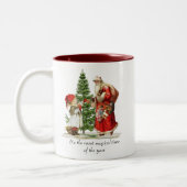 Tasse 2 Couleurs Musique de Noël/hiver (Gauche)