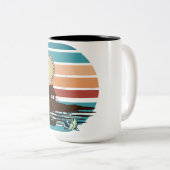 Tasse 2 Couleurs Musique de pêche du week-end (Devant droit)