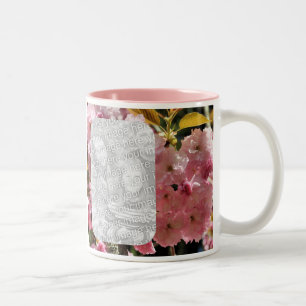 Tasse 2 Couleurs Musique de photos en fleurs roses