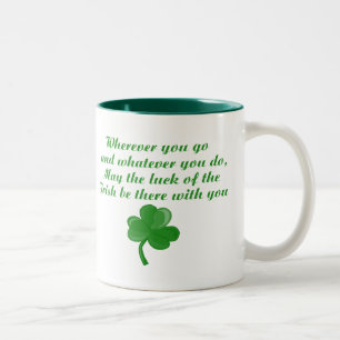 Tasse 2 Couleurs Musique de poème irlandaise