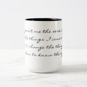 Tasse 2 Couleurs Musique de prière de sérénité (Centre)