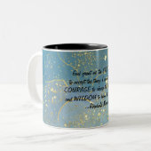 Tasse 2 Couleurs Musique de prière de sérénité (Devant gauche)