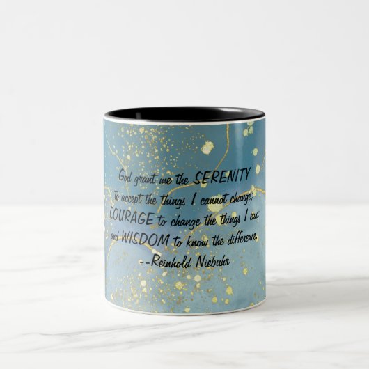 Tasse 2 Couleurs Musique de prière de sérénité (Centre)