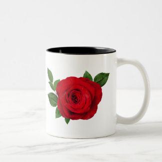 Tasse 2 Couleurs Musique de rose rouge