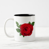 Tasse 2 Couleurs Musique de rose rouge (Gauche)