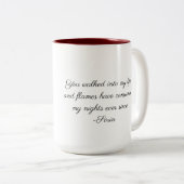 Tasse 2 Couleurs Musique de sang de code (Devant droit)