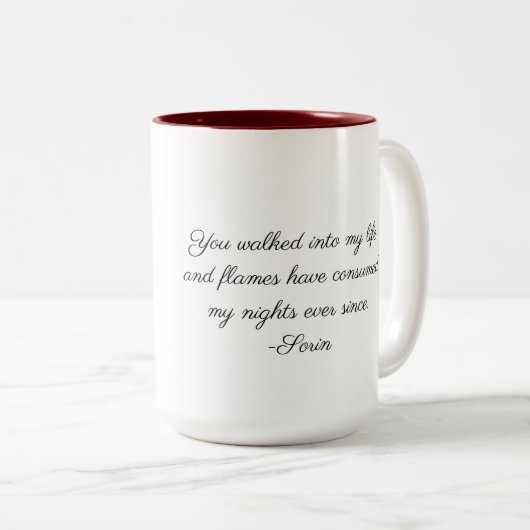 Tasse 2 Couleurs Musique de sang de code (Devant droit)