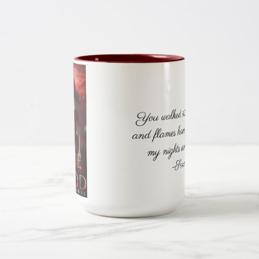 Tasse 2 Couleurs Musique de sang de code (Centre)