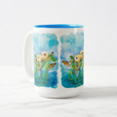 Tasse 2 Couleurs Musique de Sea Otter (Devant gauche)