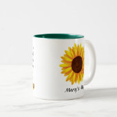 Tasse 2 Couleurs Musique de tournesol (Devant droit)
