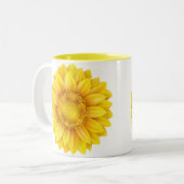 Tasse 2 Couleurs Musique de tournesol (Devant gauche)