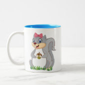 Tasse 2 Couleurs Musique d'écureuil (Gauche)