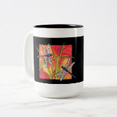 Tasse 2 Couleurs Musique des libellules (Devant gauche)