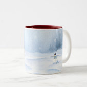 Tasse 2 Couleurs Musique d'hiver (Devant droit)