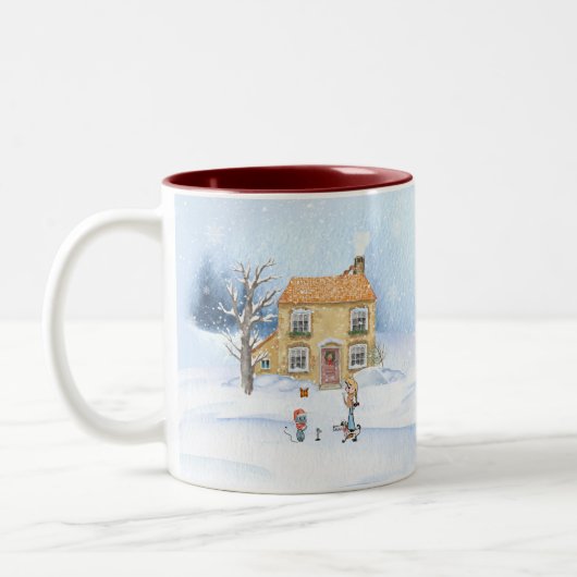 Tasse 2 Couleurs Musique d'hiver (Gauche)
