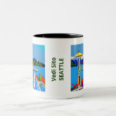 Tasse 2 Couleurs Musique d'image de Seattle Emerald City (Centre)