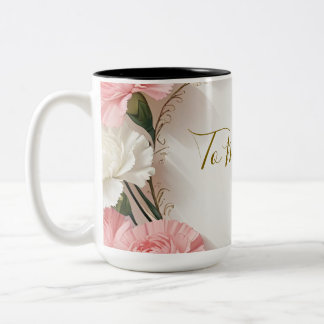 Tasse 2 Couleurs Musique d'oeillets florales