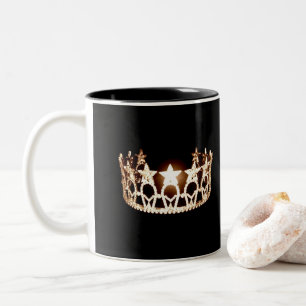 Tasse 2 Couleurs Musique d'or à l'américaine Miss USA
